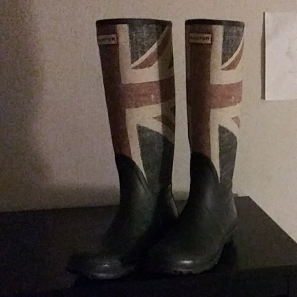 British flag Hunter boots